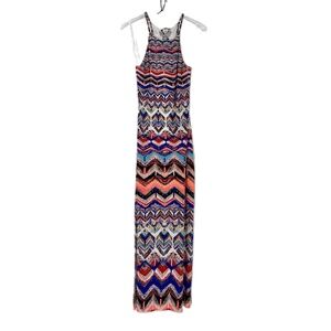 Silvergate Dress Zigzag Sleeveless Maxi | Multicolored| Sleeveless Maxi  Sz L